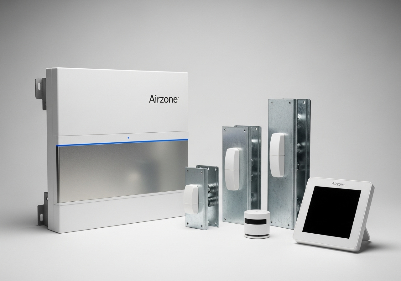 Airzone smart air conditioning zoning system components installation Marbella Costa del Sol Costa del Sol electrical HVAC installation